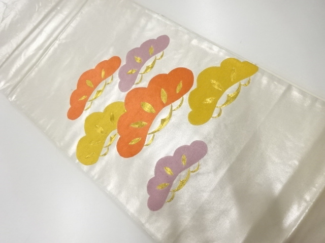 アンティーク　松模様刺繍袋帯（材料）